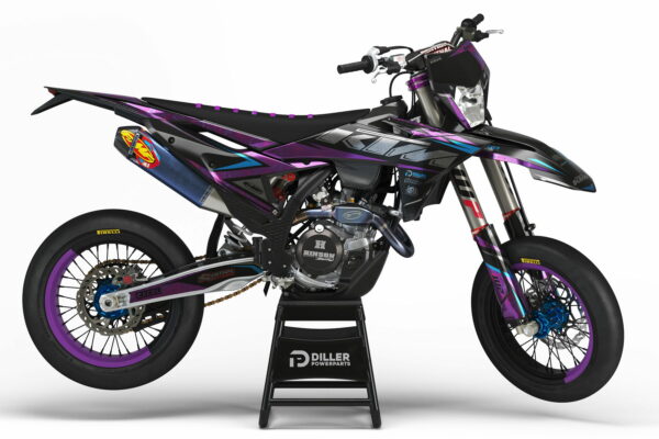 Supermoto Dekor Lead Purple Passend Für Ktm