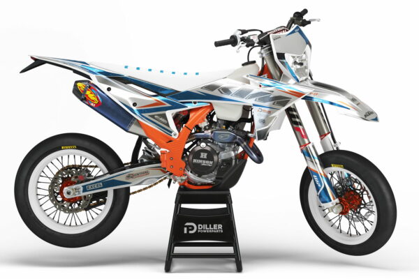 Supermoto Dekor Lead Silver Passend Für Ktm