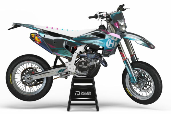 Supermoto Dekor Pursue Grey Passend Für Husqvarna