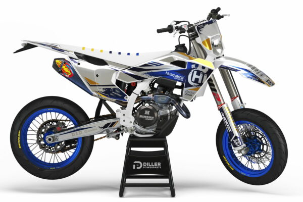 Supermoto Dekor Pursue Silver Passend Für Husqvarna