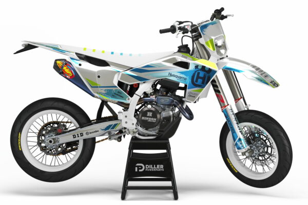 Supermoto Dekor Pursue White Passend Für Husqvarna