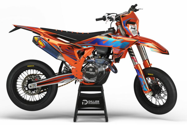 Supermoto Dekor Push Orange Passend Für Ktm