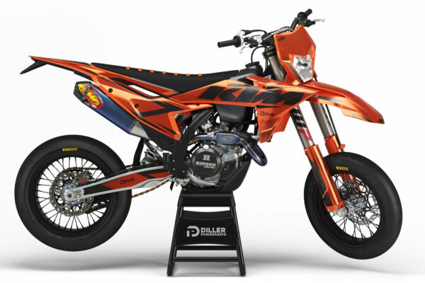 Supermoto Dekor Rise Orange Passend Für Ktm