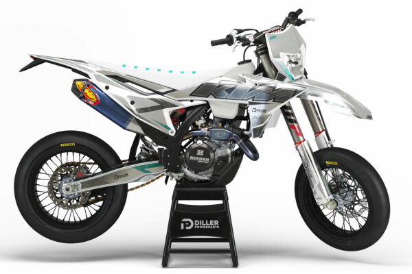 Supermoto Dekor Rise Silver Passend Für Ktm