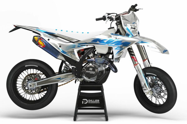 Supermoto Dekor Rugged Blue Passend Für Ktm