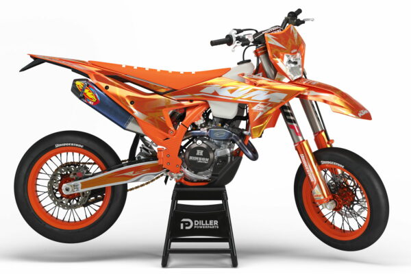 Supermoto Dekor Rugged Orange Passend Für Ktm