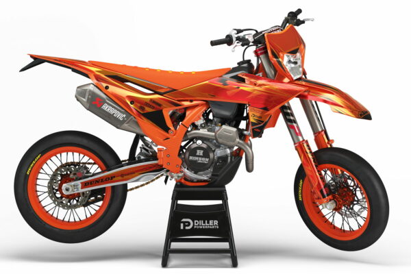Supermoto Dekor Secure Orange Passend Für Ktm