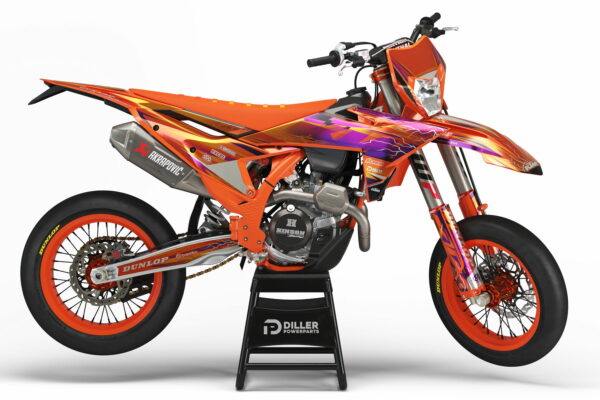 Supermoto Dekor Secure Purple Passend Für Ktm