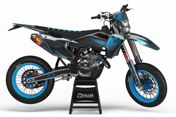 Supermoto Dekor Style Blue Passend Für Husqvarna